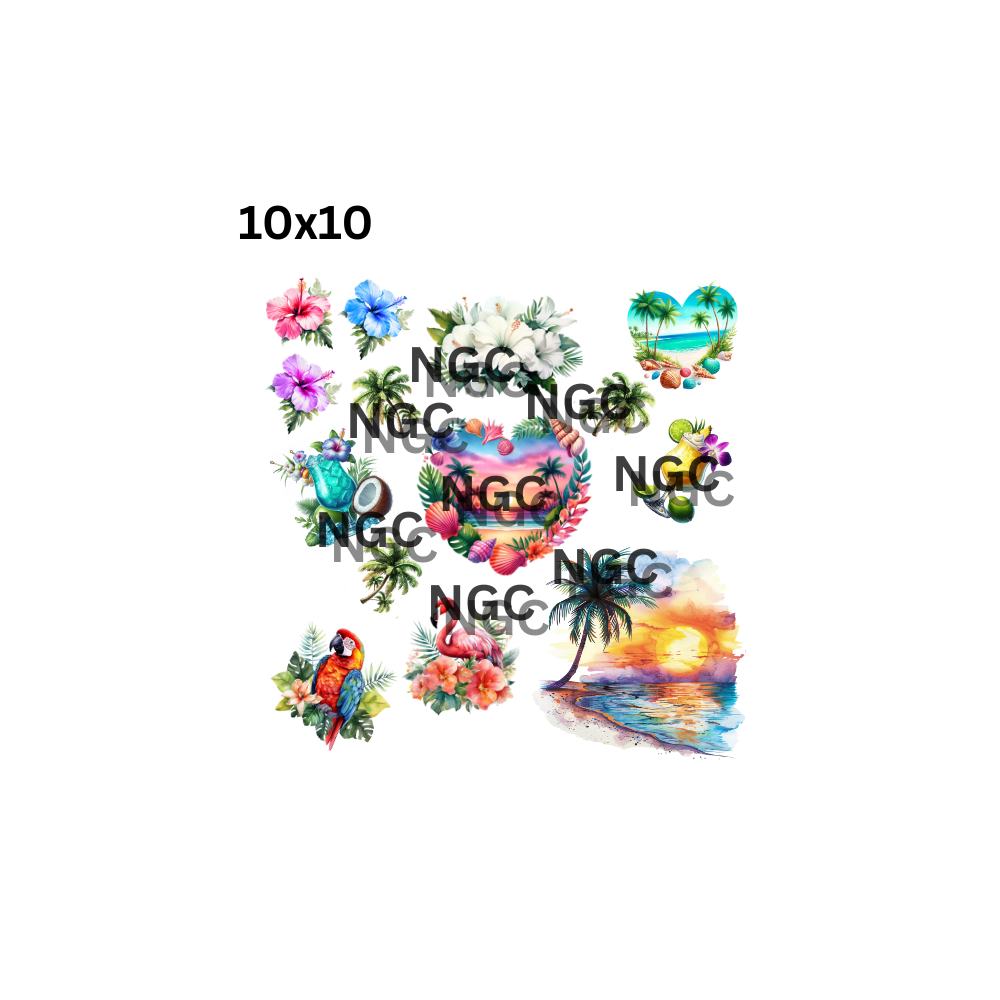 10x10 tropical elements