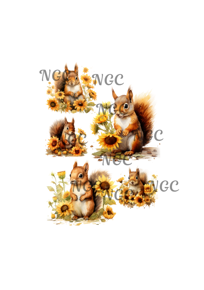 A5 Notebook squirrels