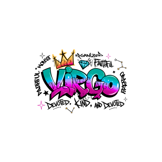 decal graffiti zodiac virgo