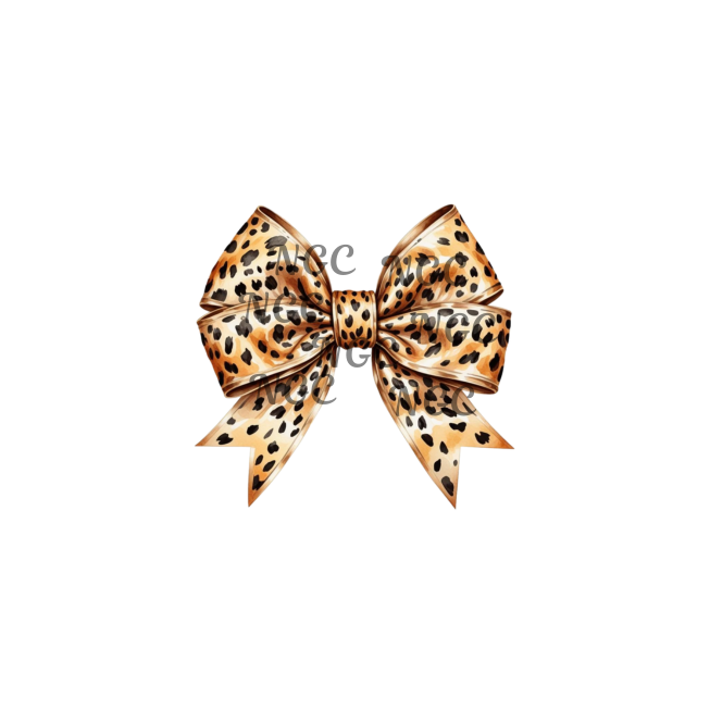 decal cheetah bow