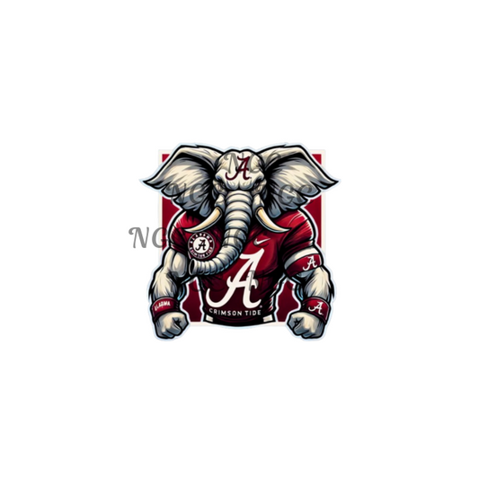 decal Alabama fierce elephant