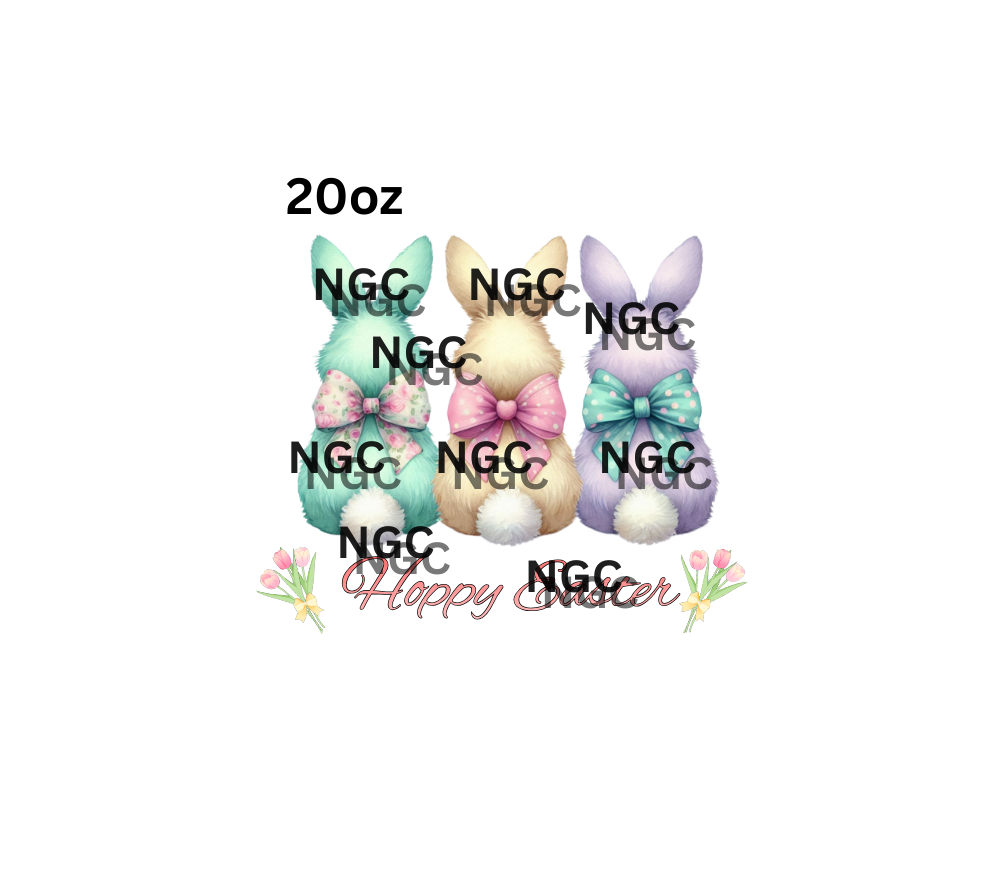 20oz hoppy easter bunnies