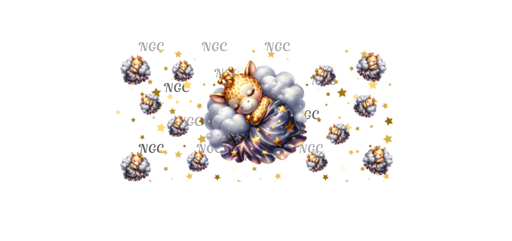 16oz sleeping baby giraffe