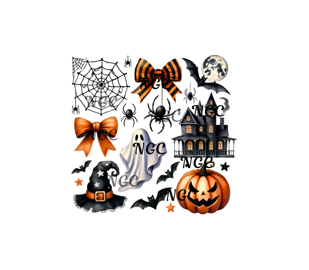 20oz wrap halloween elements sheet
