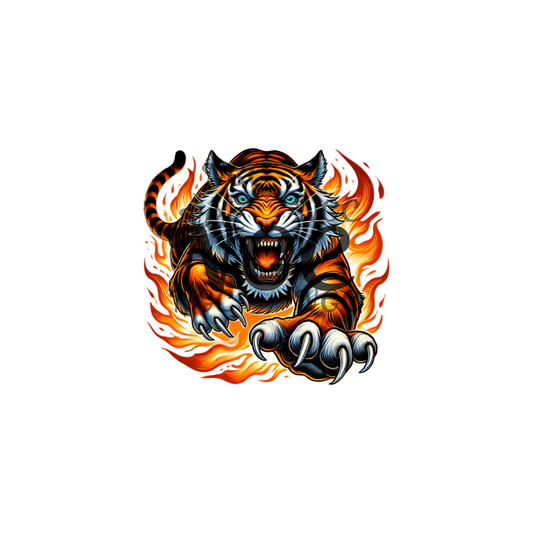 decal tiger blue eyes