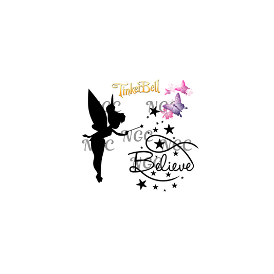 decal tinkerbell believe