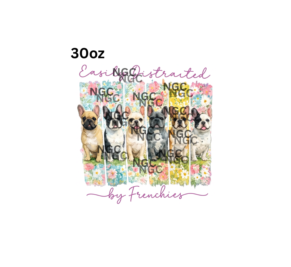 30oz frenchie brush strokes
