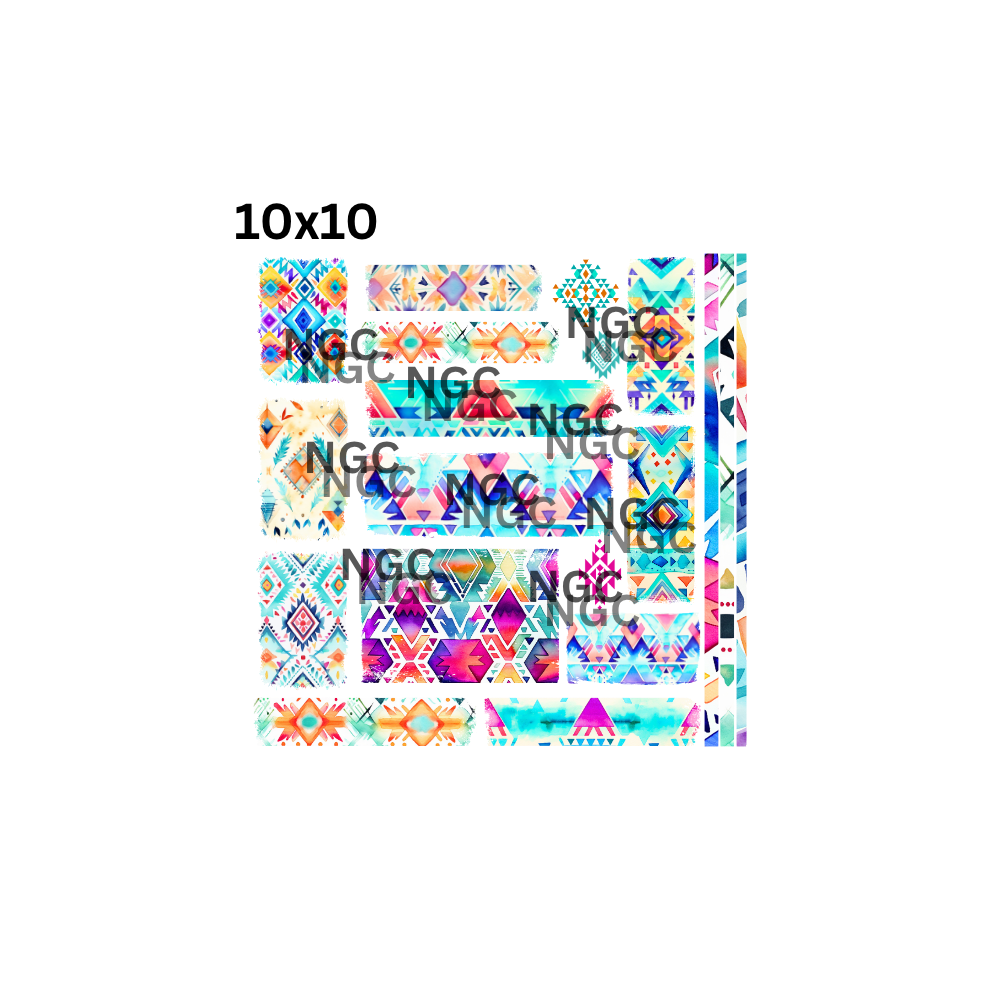 10x10 aztec patchwork