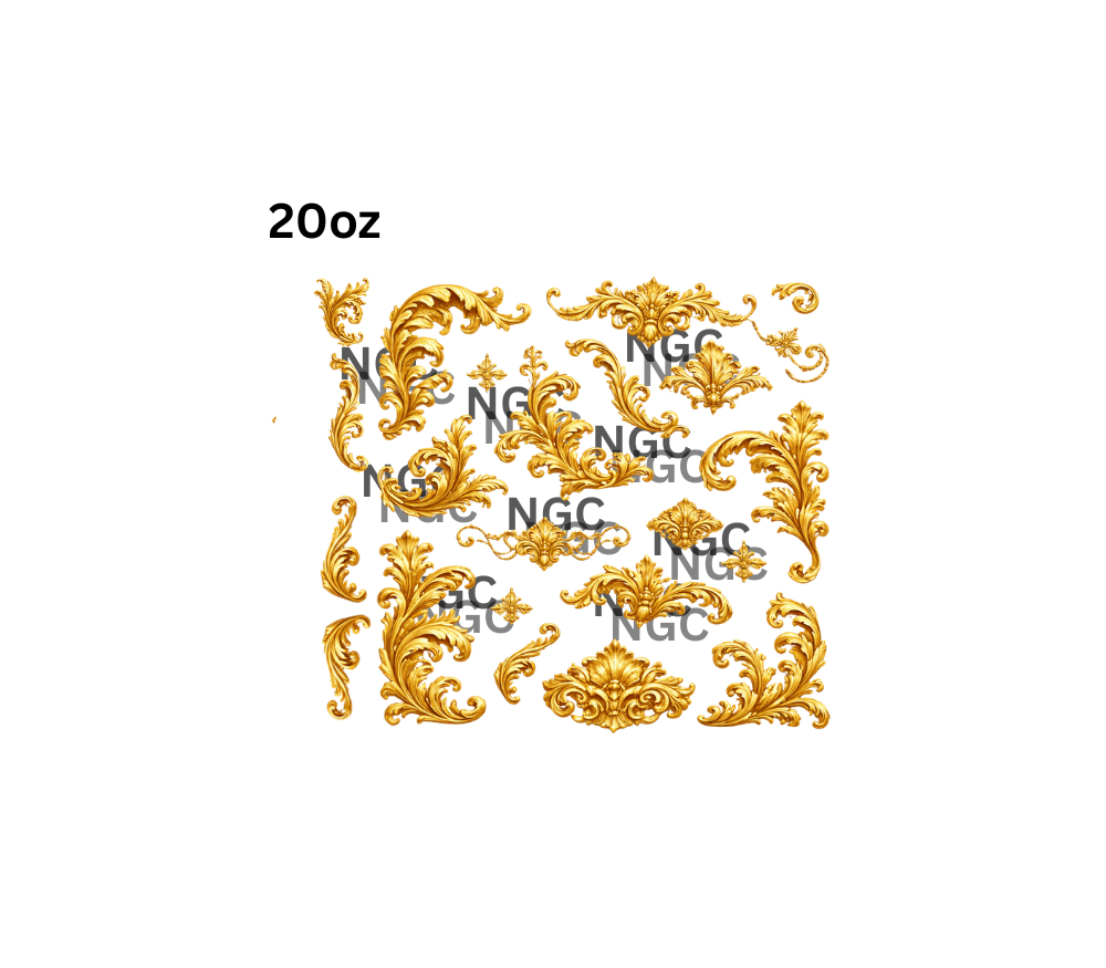 20oz gold filigree