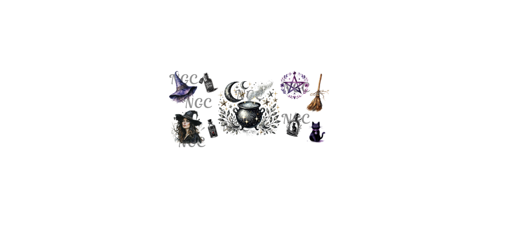 16 oz wrap witchy halloween