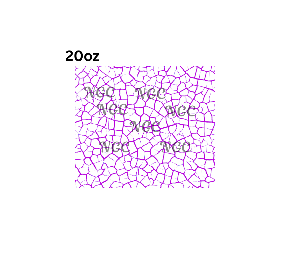20oz crackle purple