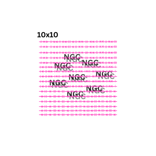 10x10 neon pink stitching patchwork