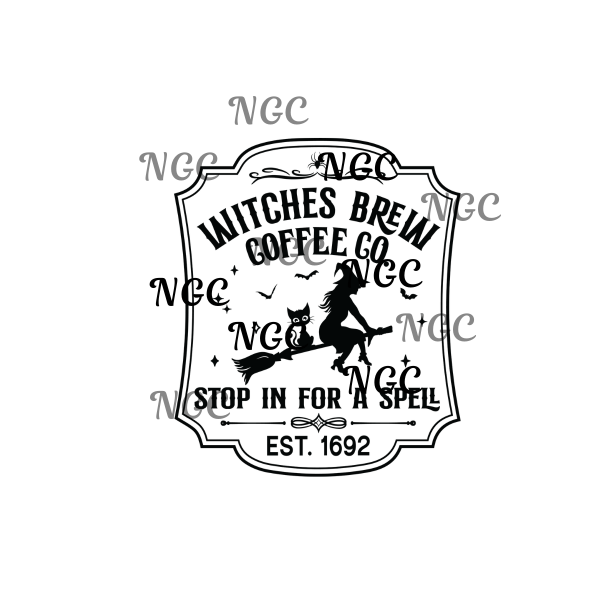 single decal witches brew