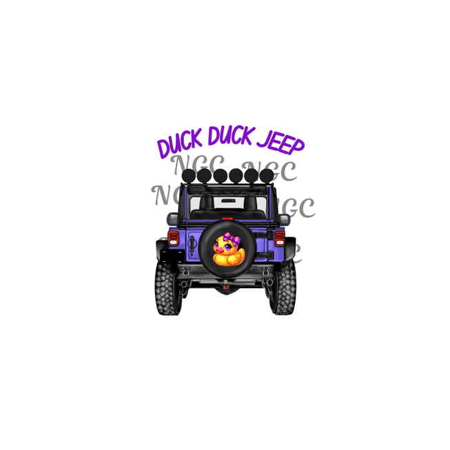 decal purple duck duck jeep