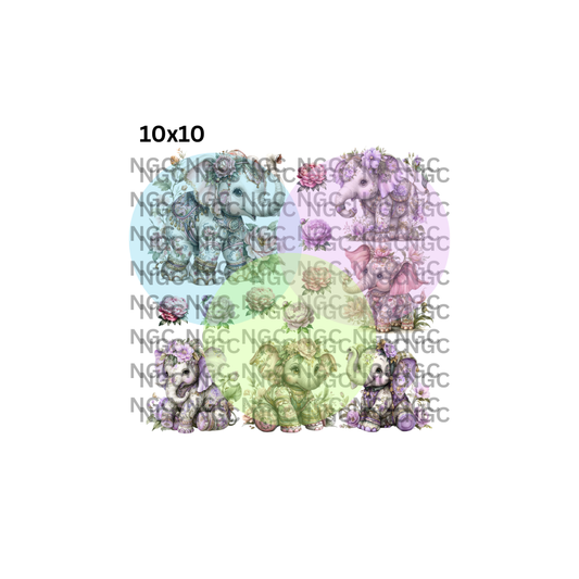 10x10 elephants