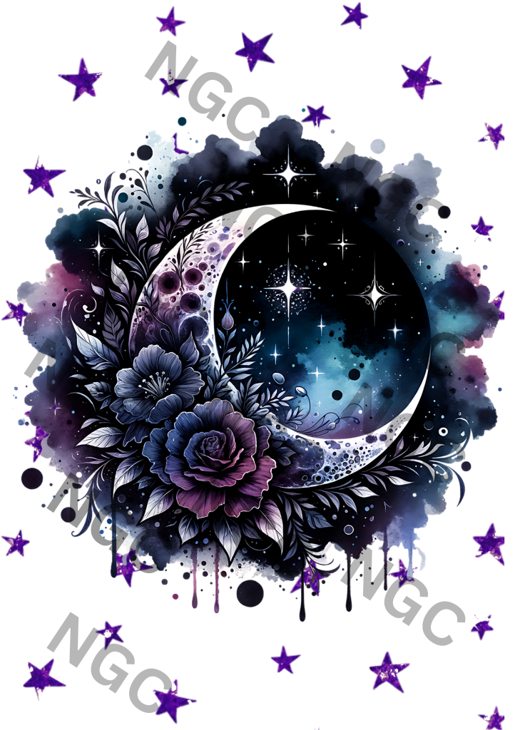 A5 Notebook Black Moon