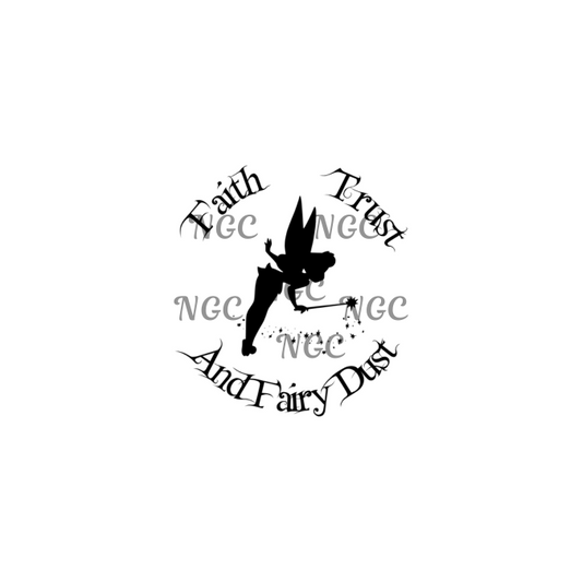 decal faith trust fairy dust tinkerbell