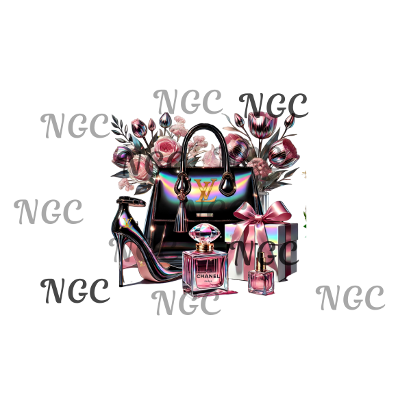 single decal LV & Chanel glam