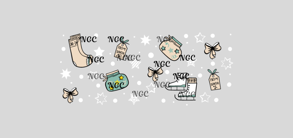 16 oz wrap cartoon christmas items