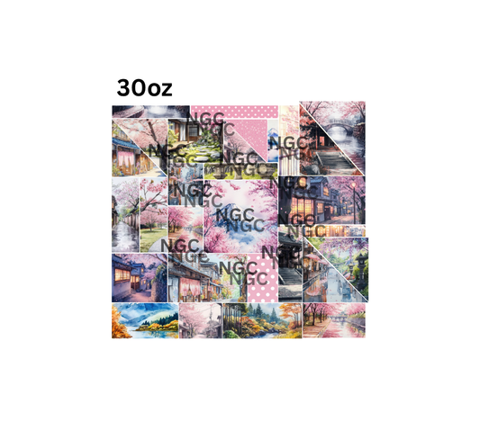 30oz all cherry blossoms