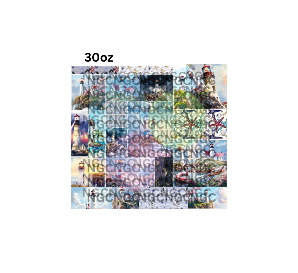 30oz lighthouses patchwork pre cut