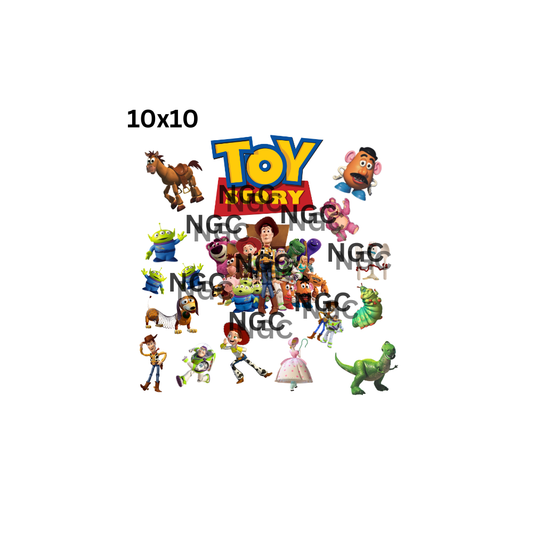 10x10 toy story elements
