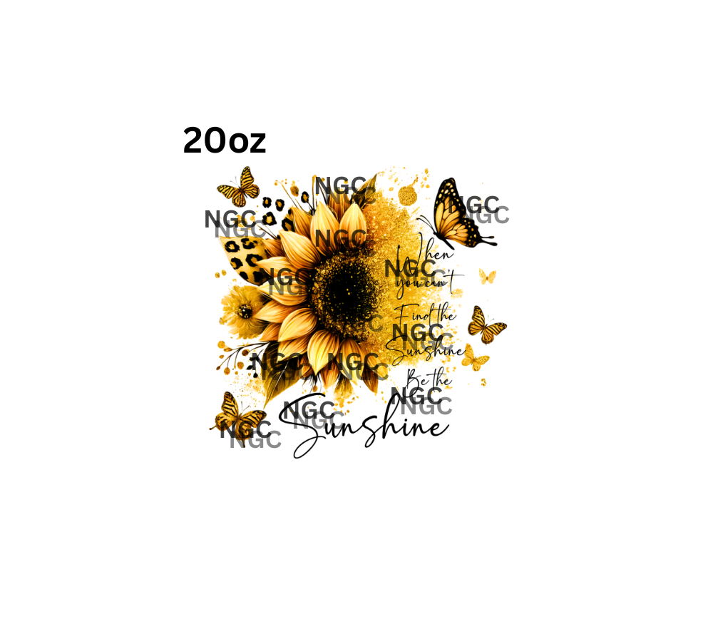 20oz sunshine sunflower