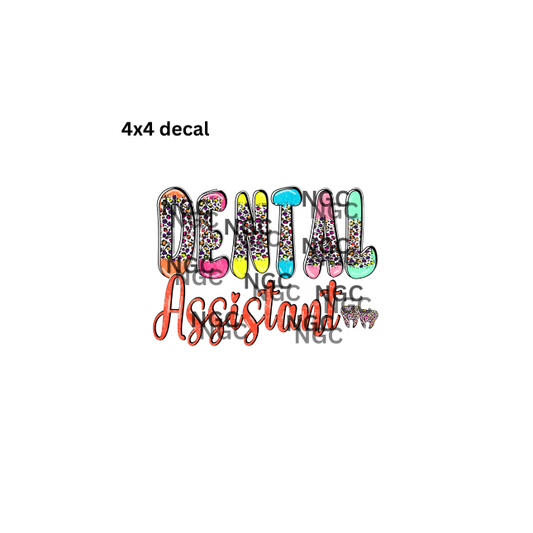 decal dental assistant