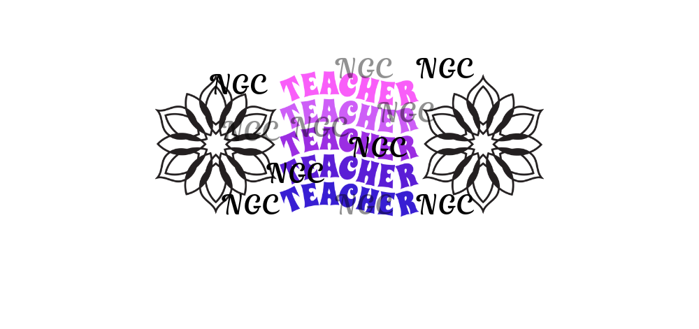 16 oz wrap pink to purple teacher