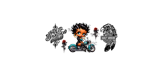 16oz betty boop harley motorcycle