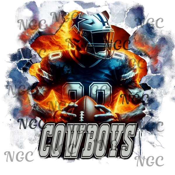 single decal cowboys