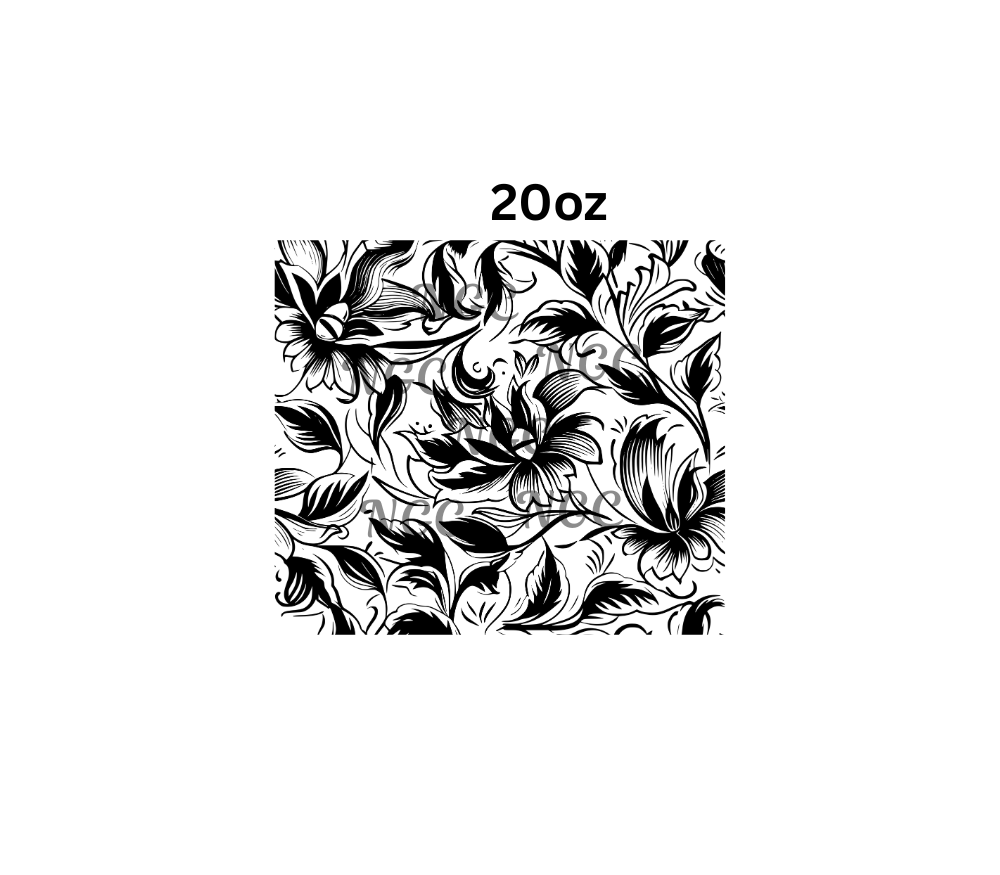 20oz tooled leather22