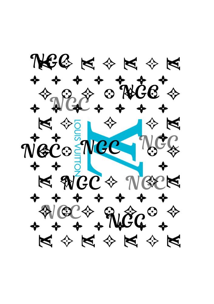 A5 Notebook LV blue with black emblem