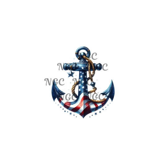 decal navy anchor