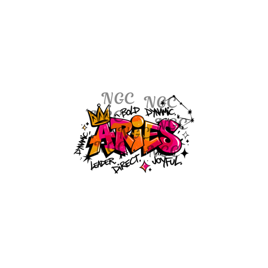 decal graffiti zodiac aries