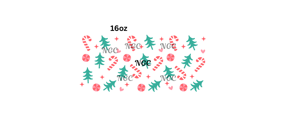 16oz candycanes and christmas trees