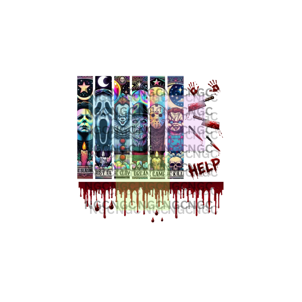 10x10 horror guys with blood strip