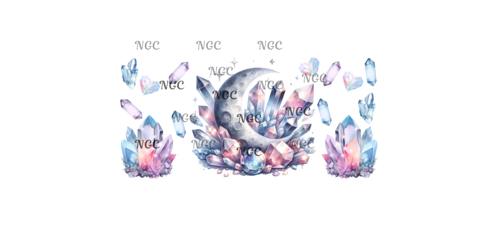 16oz wrap moon with crystals