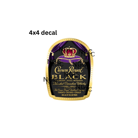 decal crown royal black label