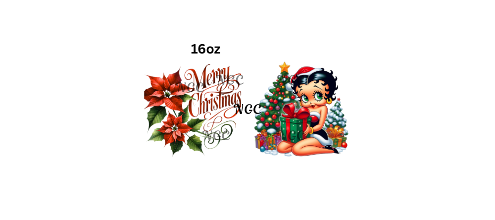 16oz betty boop merry christmas