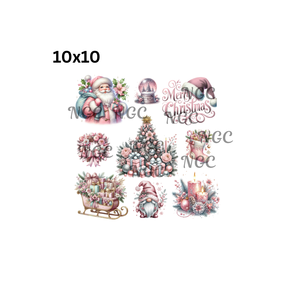 10x10 pink christmas 2