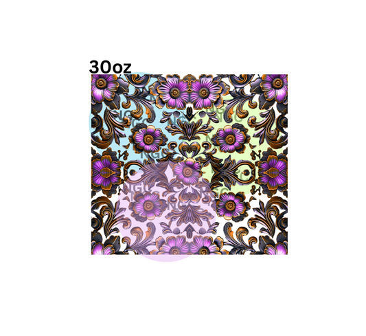 30oz filigree purple