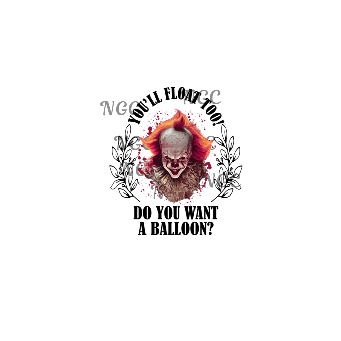 single decal Pennywise halloween horror