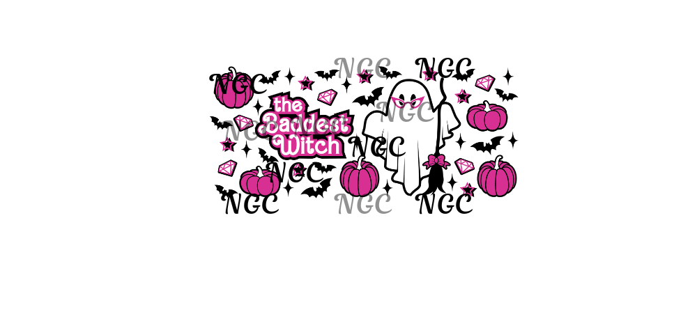 16 oz wrap the baddest witch