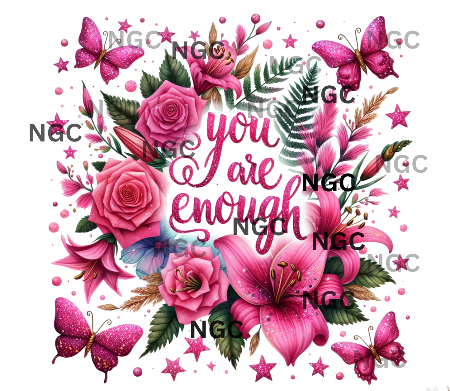 single decal inspirational pink