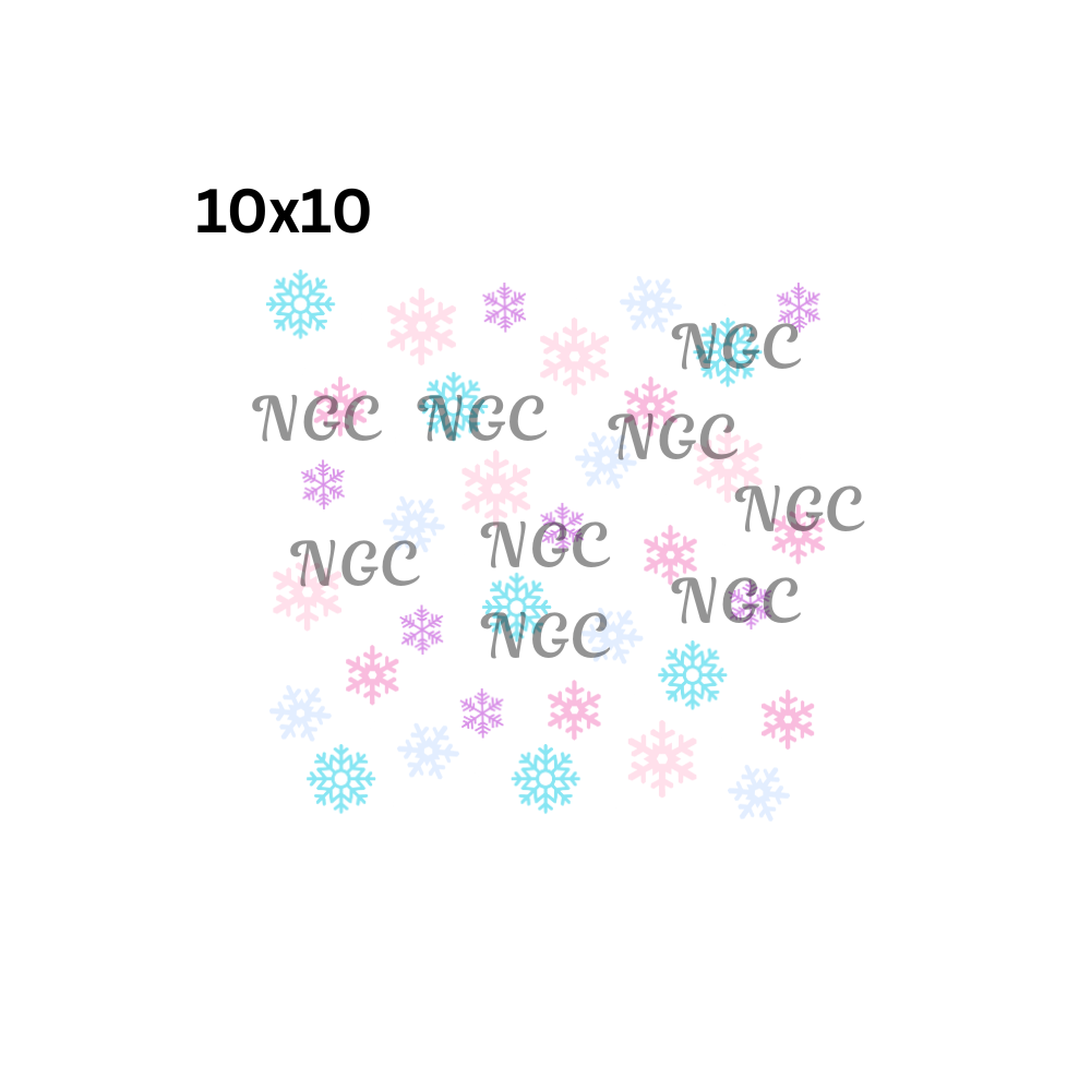 10x10 snowflakes