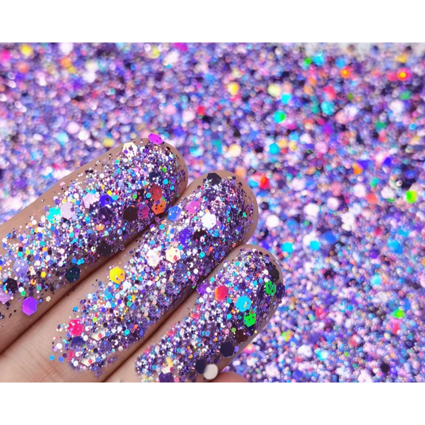 Purple Mermaid Chunky Mix Glitter