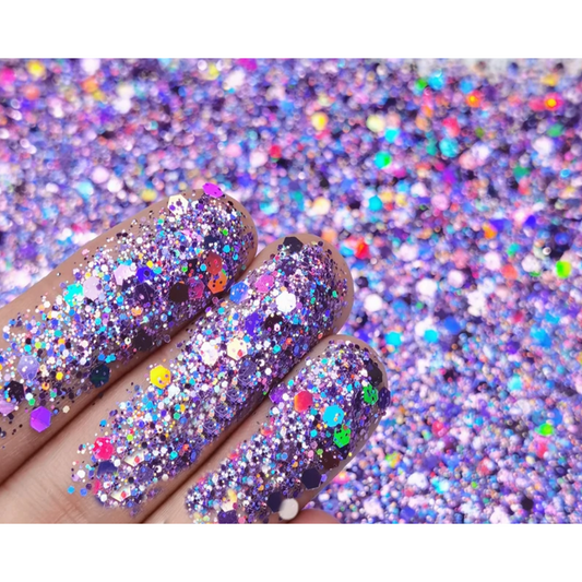 Purple Mermaid Chunky Mix Glitter
