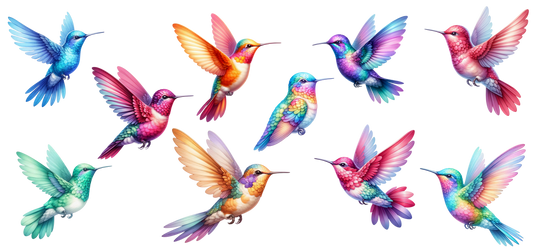 16oz wrap individual hummingbirds