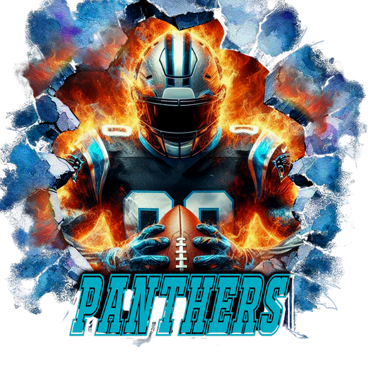 single decal panthers
